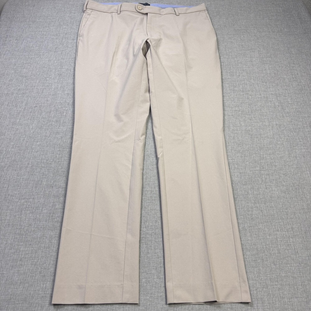 Peter Millar Crown Crafted Surge Performance Golf Trouser Pants Mens 36x32 Beige